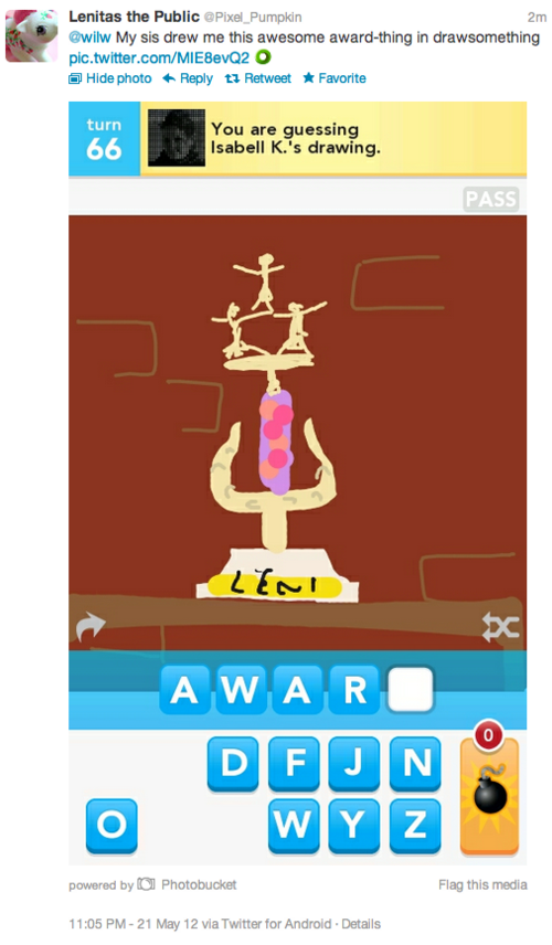 Tabletop Trophy in Draw Something