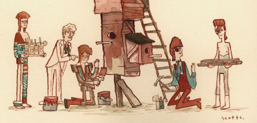 to all the wonderful bowies by scott campbell